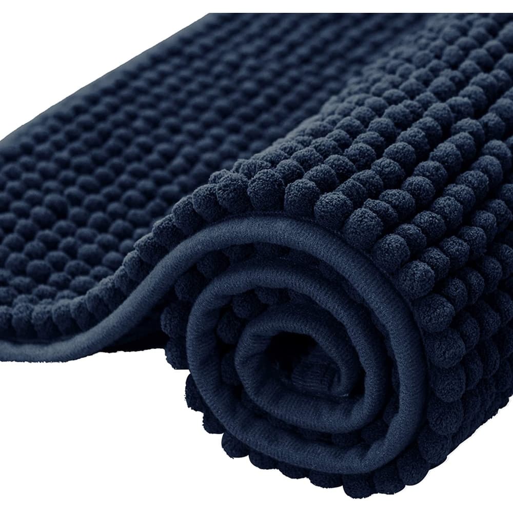 Subrtex Luxury Chenille Bath Rugs Soft Bathroom Mats