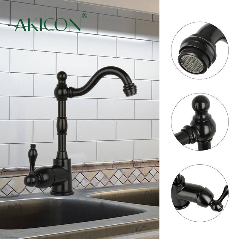 One-Handle Widespread Kitchen Bar Faucet