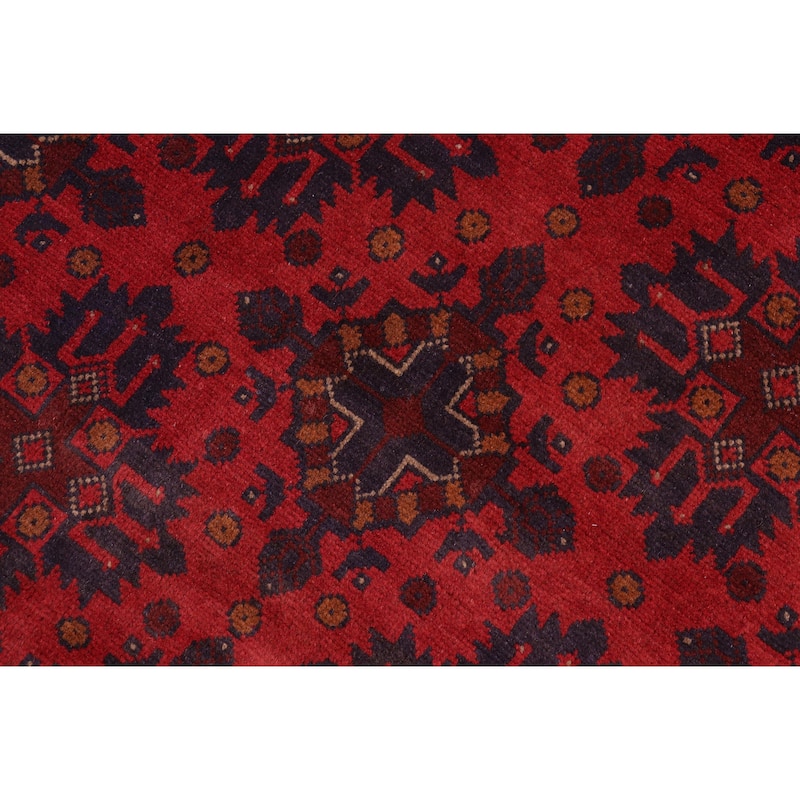 Vintage Biljik Khal Mohammadi Jesus Red/Blue Rug - 5'10'' x 7'8''
