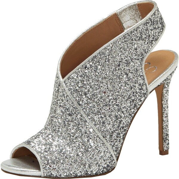 jessica simpson silver heels