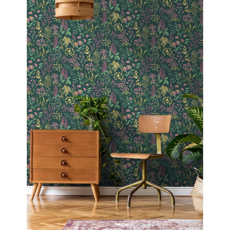 Floral Sprig Non-pasted Wallpaper – 396in x 20.8in