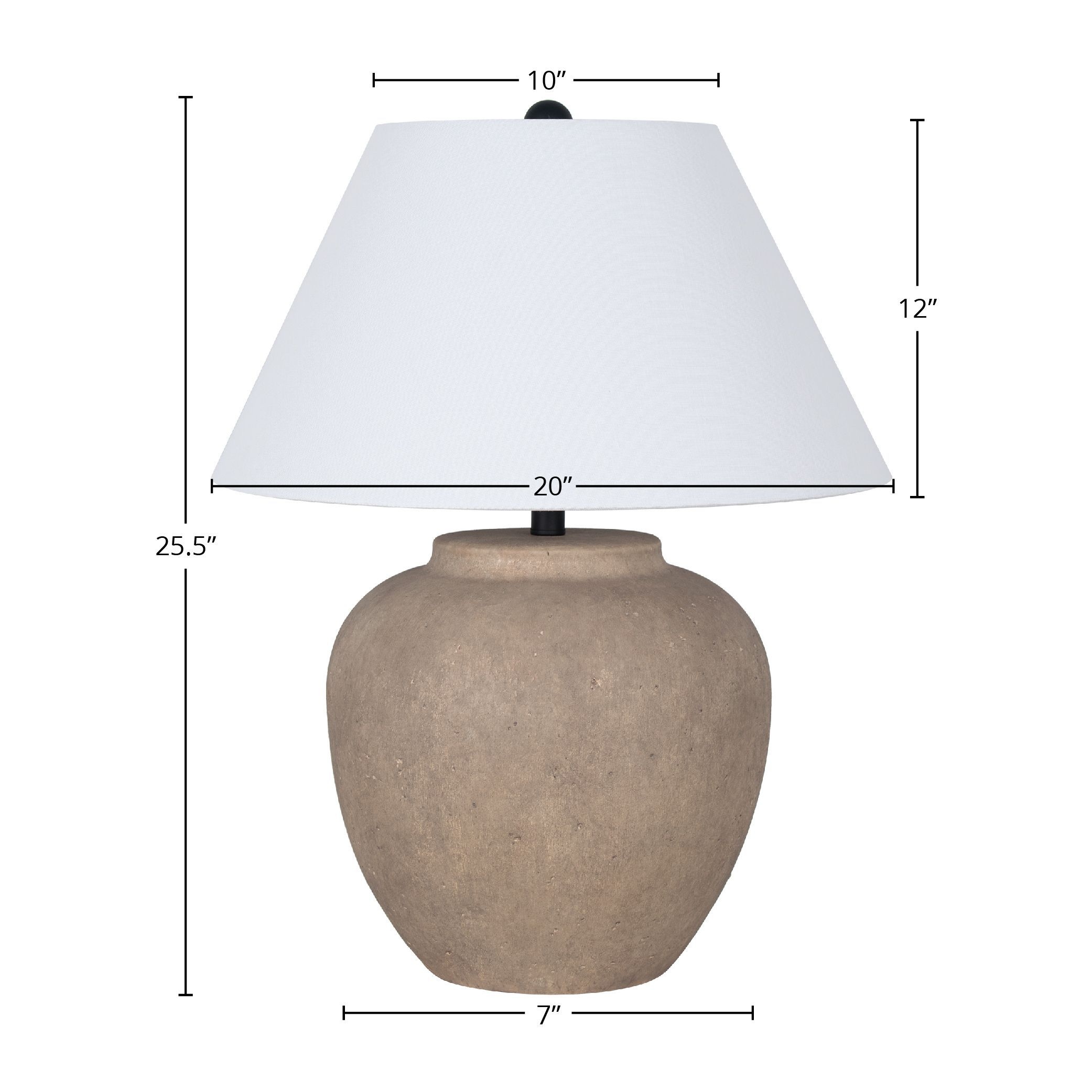 Light grey table best sale lamp