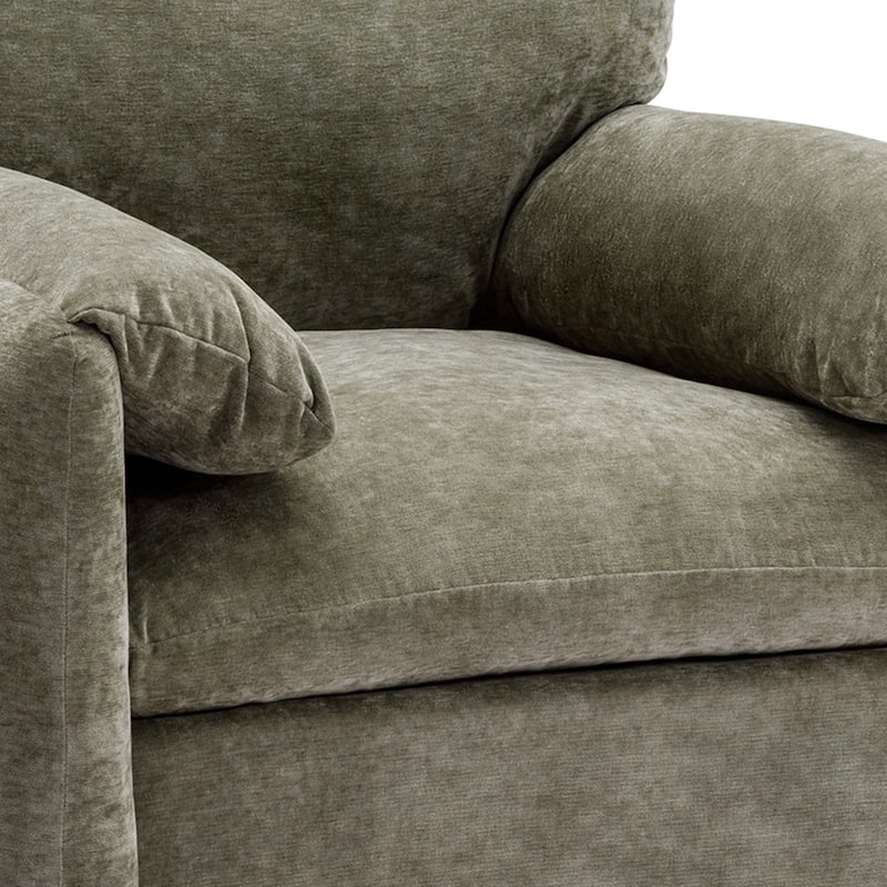 38.6'' W Chenille Oversized Armchair