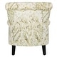 preview thumbnail 7 of 10, SAFAVIEH Hazina Green Printed Paisley Rolled Back Club Chair - 30" x 32.8" x 35.4"
