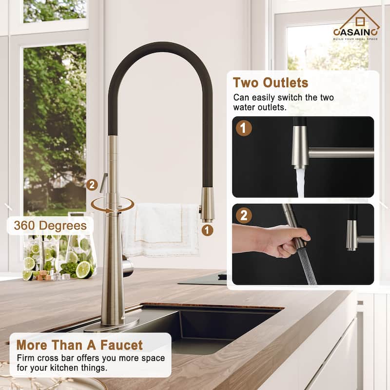 All-in-one Farmhouse/Apron-Front Single Bowl Fireclay Kitchen Sink in Glossy White with Kitchen Faucet, Grid, and Strainer