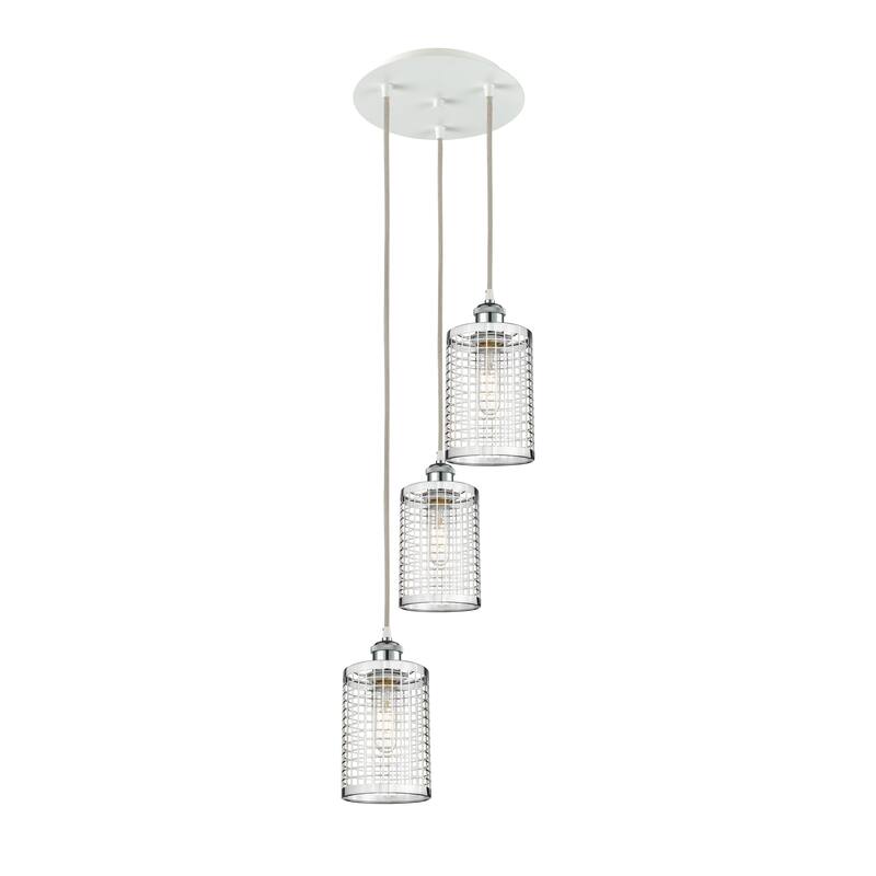 Innovations Lighting Nestbrook - 3 Light Cord Hung Multi Pendant - White