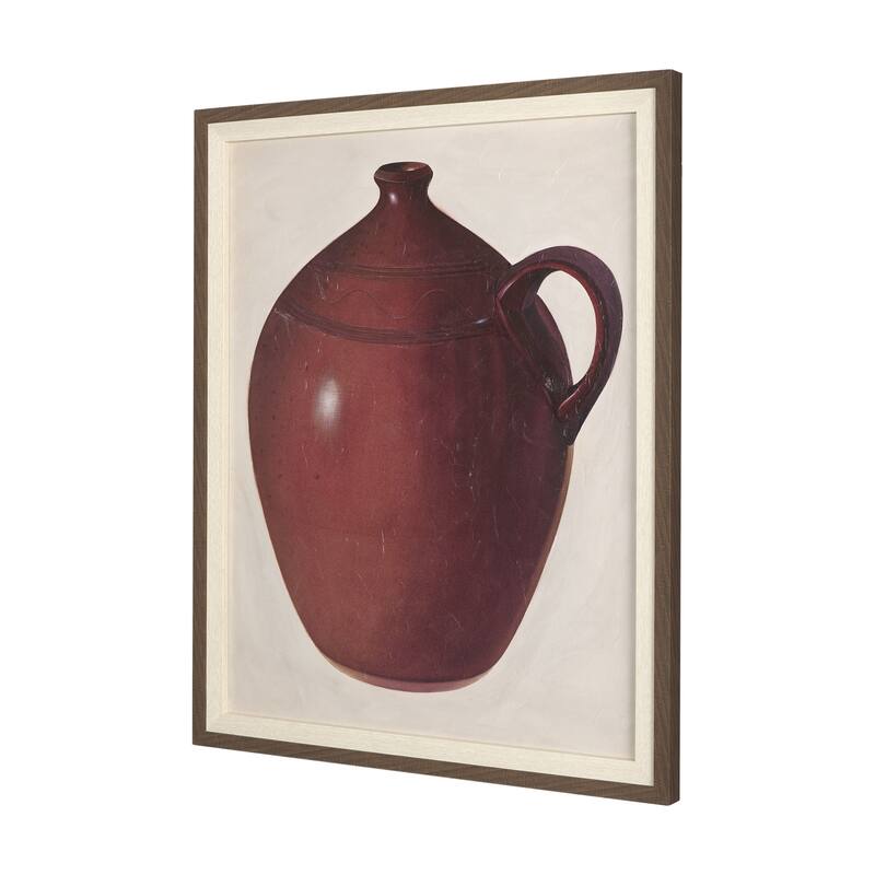 Redware Jug Framed Art Print