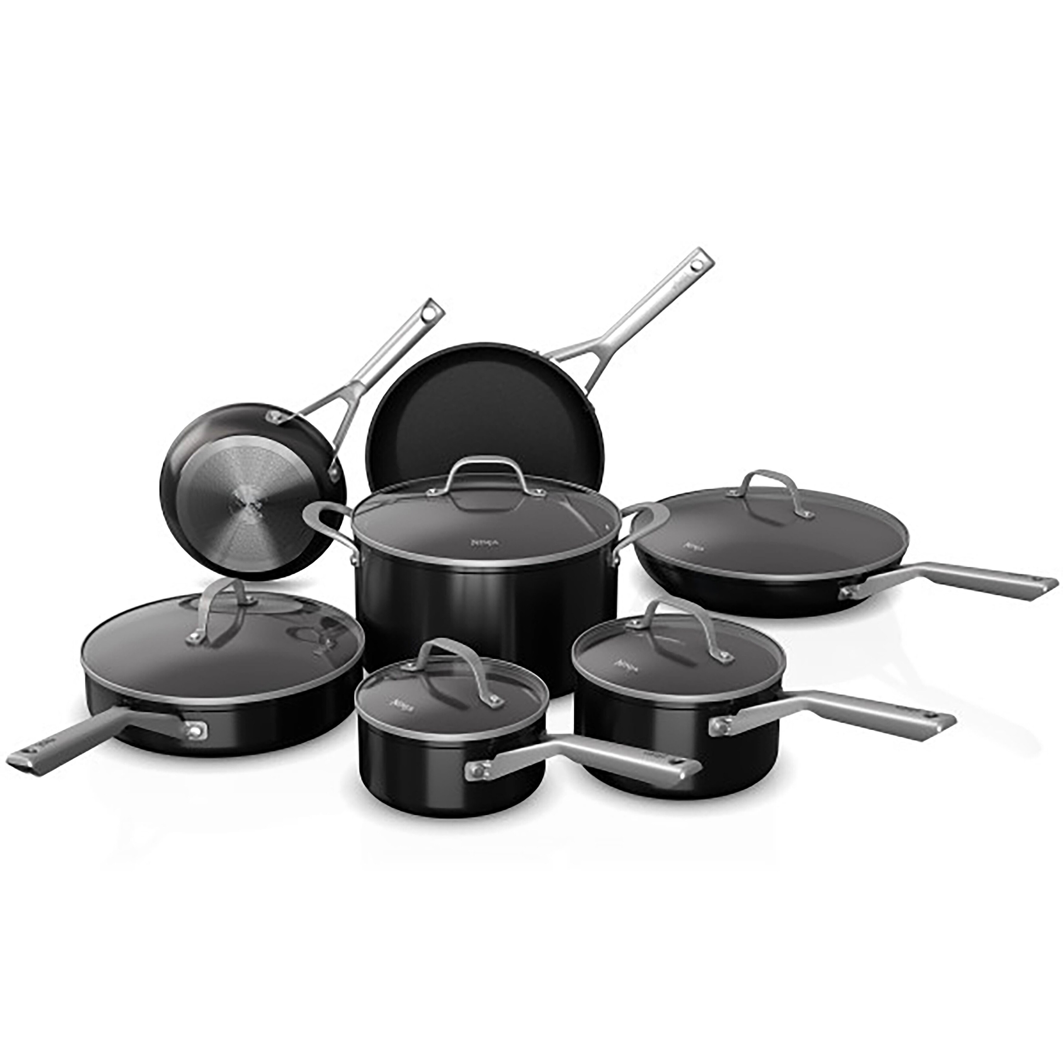 Y10 LM 各1kg×★12種セット Ninja C19200 Foodi NeverStick 12-Piece Cookware Set, Black - Bed
