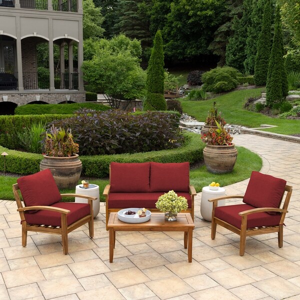 Arden Selections Outdoor Loveseat Cushion Set 48 x 24