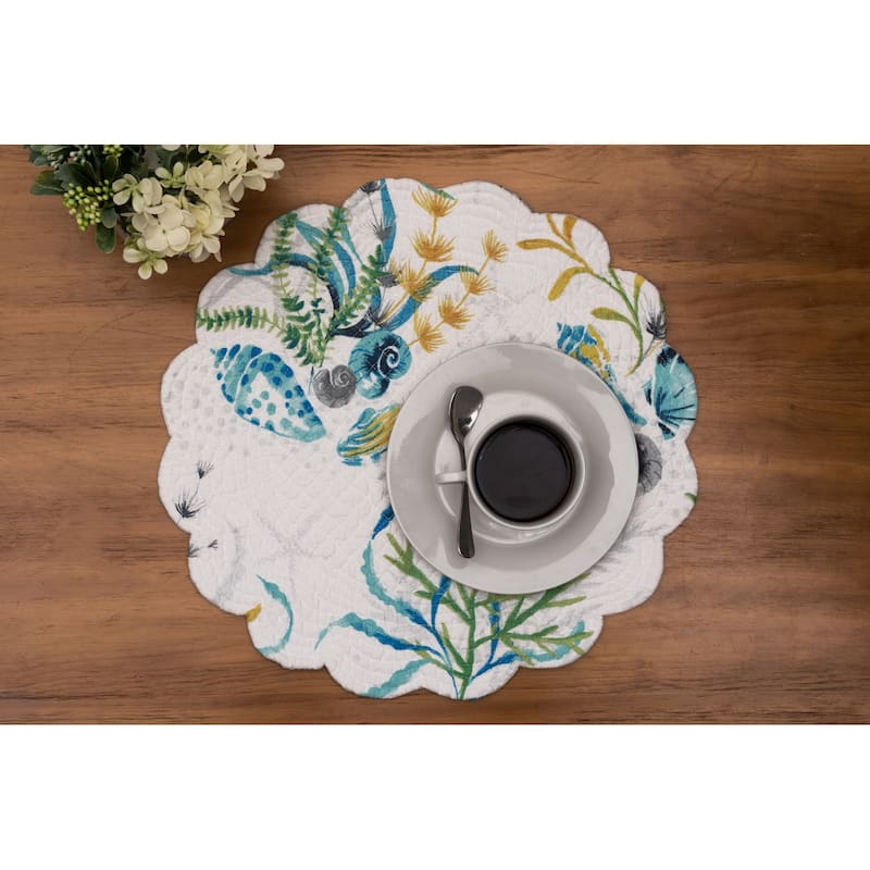 Marlowe Sound Round Placemats Set of 6, 17"
