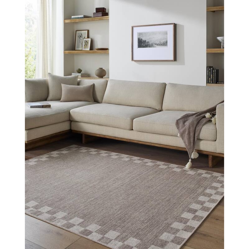 Livabliss Judie Modern & Contemporary Area Rug - Taupe - 8' x 10'