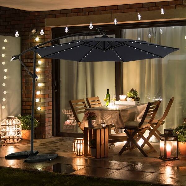 10 foot half patio umbrella 10 FT Outdoor Sunshade Umbrella, Half of the Courtyard Sunshade Umbrella  for Sun and Rain Protection with LED Lights - Bed Bath & Beyond