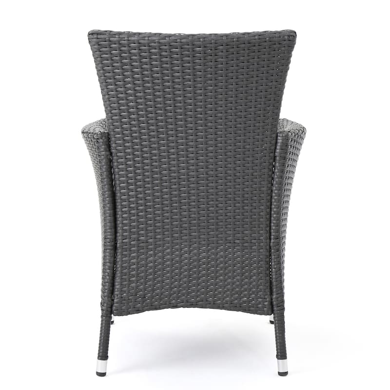 Nora Outdoor 7 Piece Acacia Wood and Wicker Expandable Dining Set by Christopher Knight Home