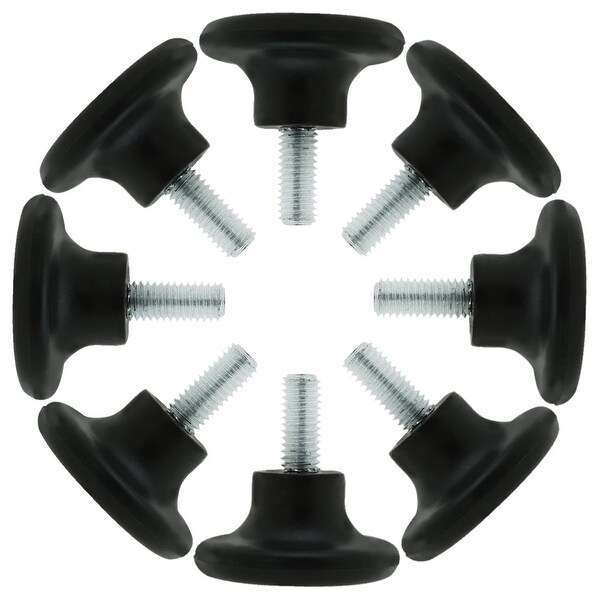 M8 x 18 x 38mm Furniture Leveling Feet Adjustable Leveler Floor Protector for Table Desk Leg 8pcs