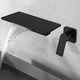 preview thumbnail 15 of 18, YASINU Waterfall Bathroom Sink Faucet 1- Handle Wall Mount Lavatory Faucet