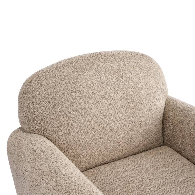Christopher Knight Home - Rapallo Modern Upholstered Accent Chair with Plush Fabric Seat