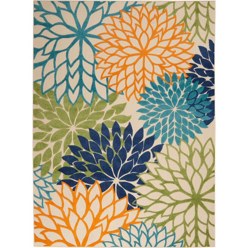 Nourison Aloha Floral Modern Indoor/Outdoor Area Rug