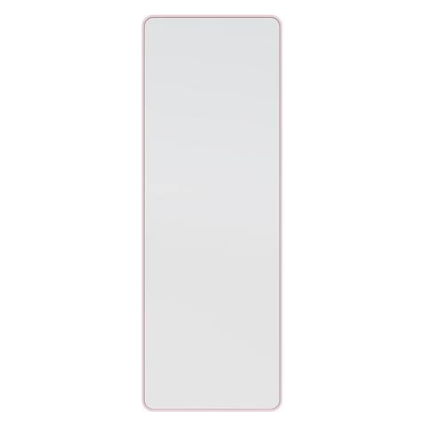 Glass Warehouse 67 in. H x 24 in. W Square Radius Leaner Dressing Stainless Steel Framed Mirror