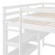 preview thumbnail 11 of 20, Wooden Full Size Loft Bed with Storage Shelves, Desk, Writing Board