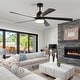 preview thumbnail 71 of 100, Sofucor Modern Smart 52"/60"/65"/66"/72"/84" Large Ceiling Fan,Works with Amazon Alexa and Google Assistant and Remote