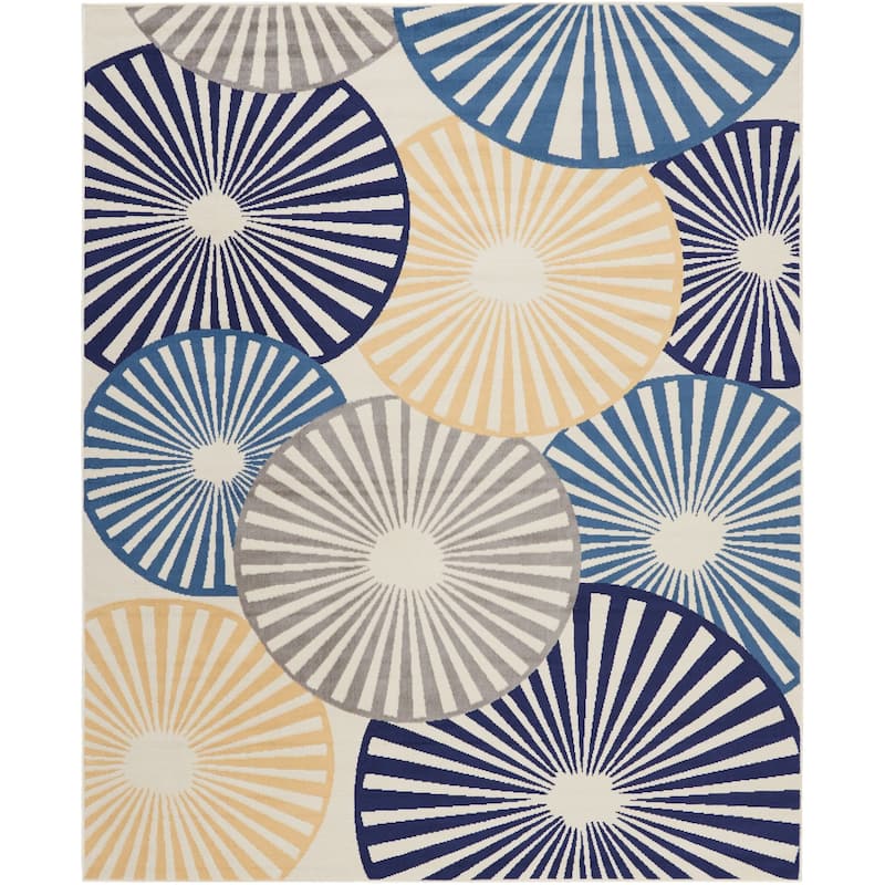 Nourison Grafix Modern Geometric Area Rug