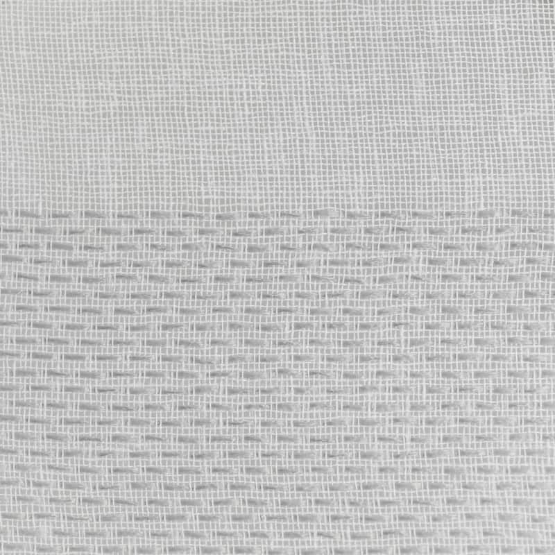 -Clara Sheer Rod Pocket Curtain Single Panel, 54 by 63-Inch