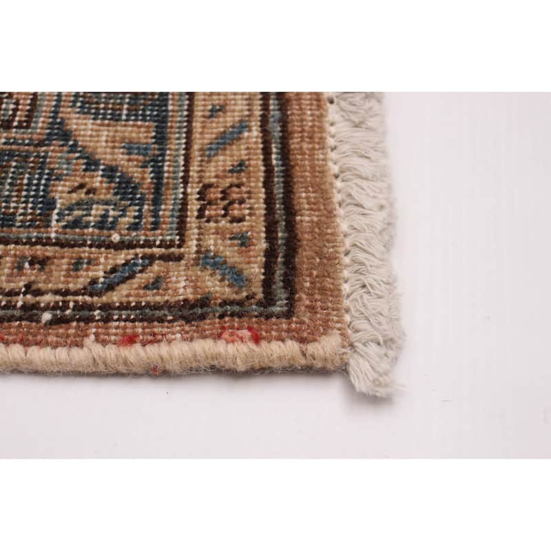 ECARPETGALLERY Hand-knotted Antalya Vintage Tan Wool Rug - 9'7 x 12'6