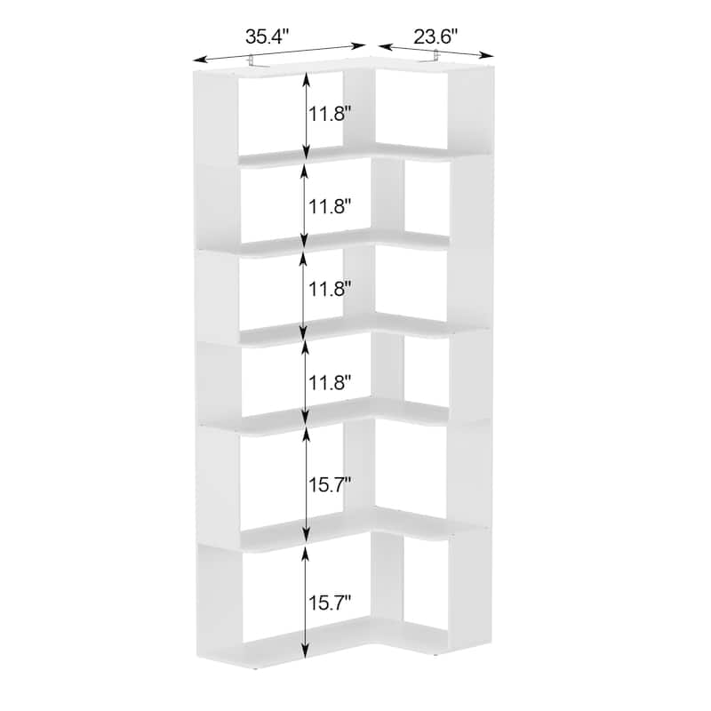 Buffet Display Cabinet Bookshelf Bookcase 81.9 Inches Tall Bookshelf