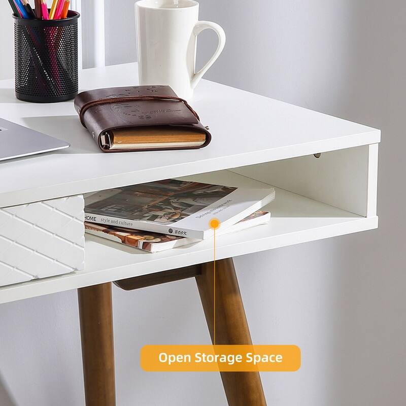 Standing Desk With Drawer, Computer Desk, Writing Desk