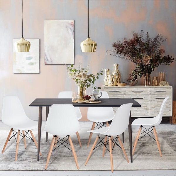 Furniture R 7-Pieces Mid-century Modern Rectangular Dining Set. Opens flyout.