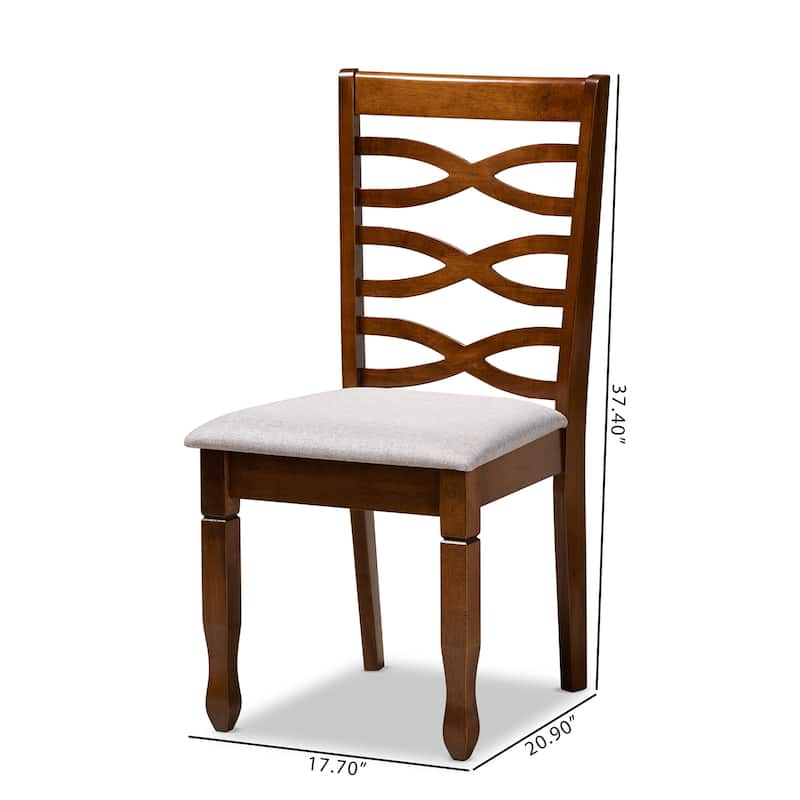 Lanier Modern and Contemporary 2-PC Dining Chair Set