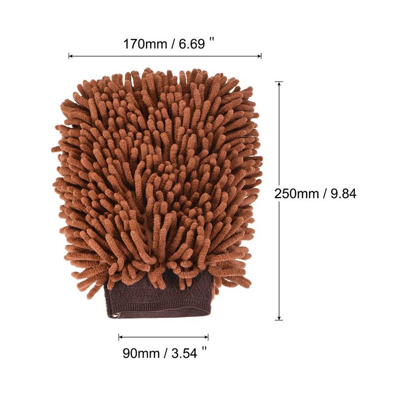 Microfiber Soft Chenille Wash Mitten Dusting Gloves for Cleaning