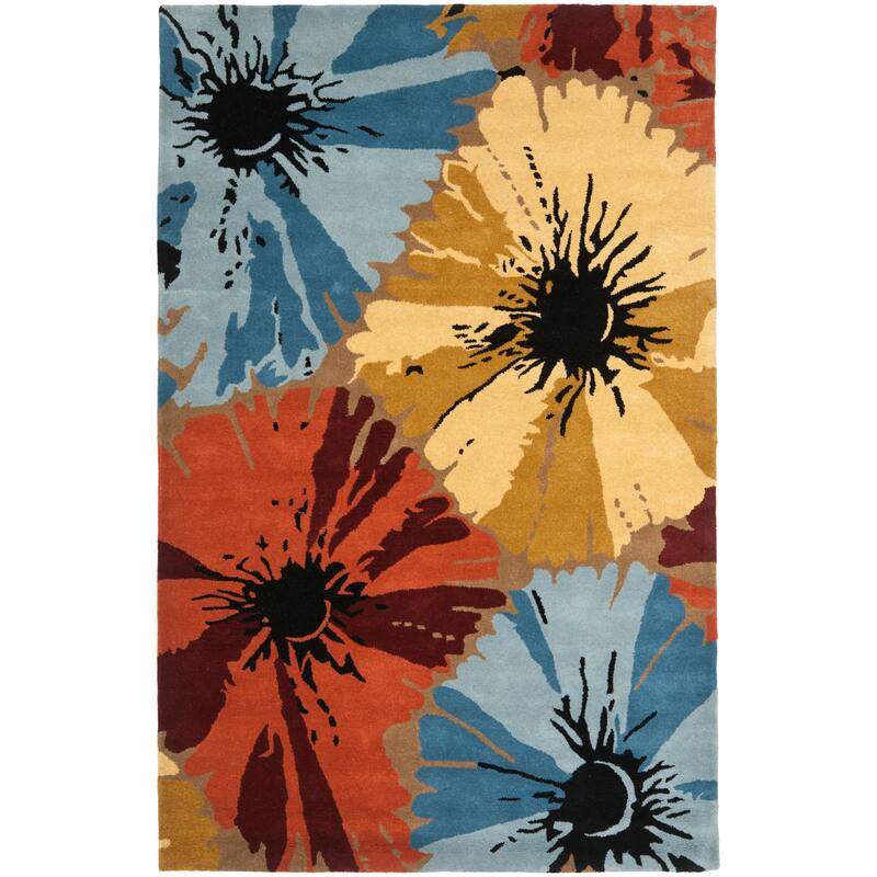 SAFAVIEH Handmade Soho Tyesha Floral N.Z. Wool Rug