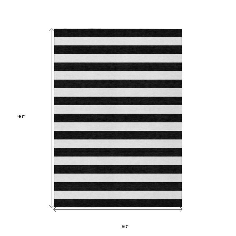 Alsira Stripe Weather Resistant Versatile Elegance Outdoor Rug
