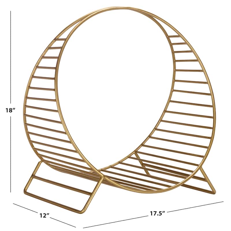 SEI Furniture Torryann Metal Log Holder - 18"W x 12"D x 18"H