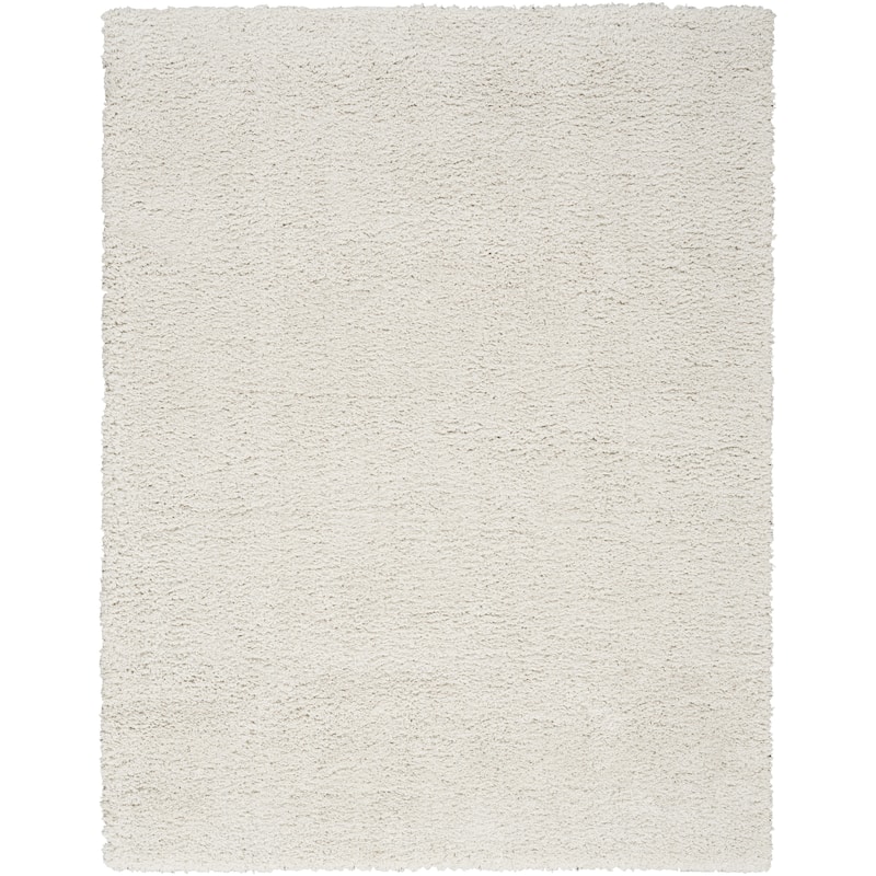 Nourison Modern Shag Indoor only Grey Solid Area Rug
