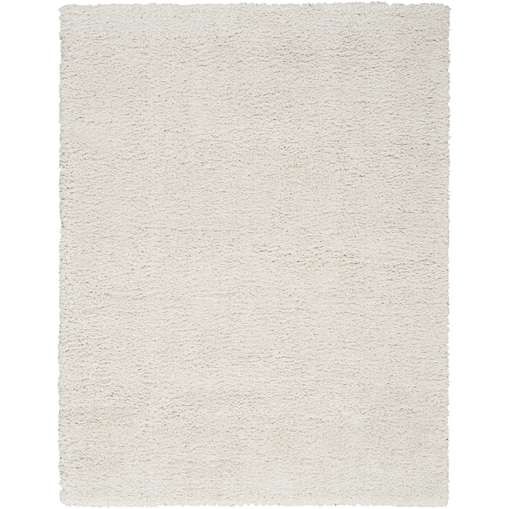 Nourison Modern Shag Indoor only Grey Solid Area Rug