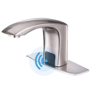 HALO SANITARY Motion Sensor Faucet Bathroom Touchless Faucet Electronic Hands Free Faucet Time Delay Sink Faucet Self-Closing Basin Faucet 