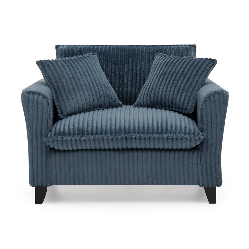 Lazy sofa chair, comfortable single-person sofa chair, with a backrest and soft seat cushion, having armrests on both sides