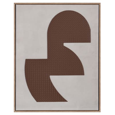 Abstract Leather II - Mixed Media Die Cut Leather On Canvas Wall Art