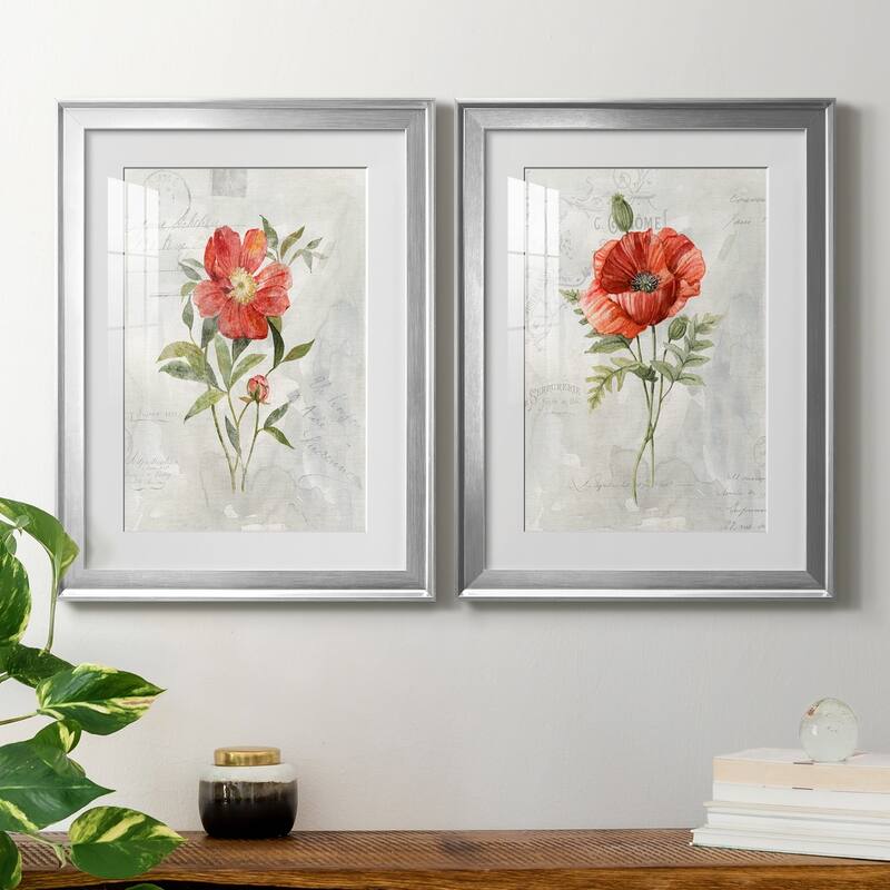 Linen Peony Premium Framed Print - Ready to Hang