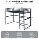 preview thumbnail 15 of 31, Metal Loft Bed Twin, Loft Bed Frame with Guard Rails and Flat Ladder
