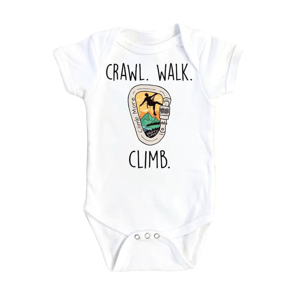 Climber Walk - Baby Boy Girl Clothes Infant Bodysuit Funny Cute Newborn