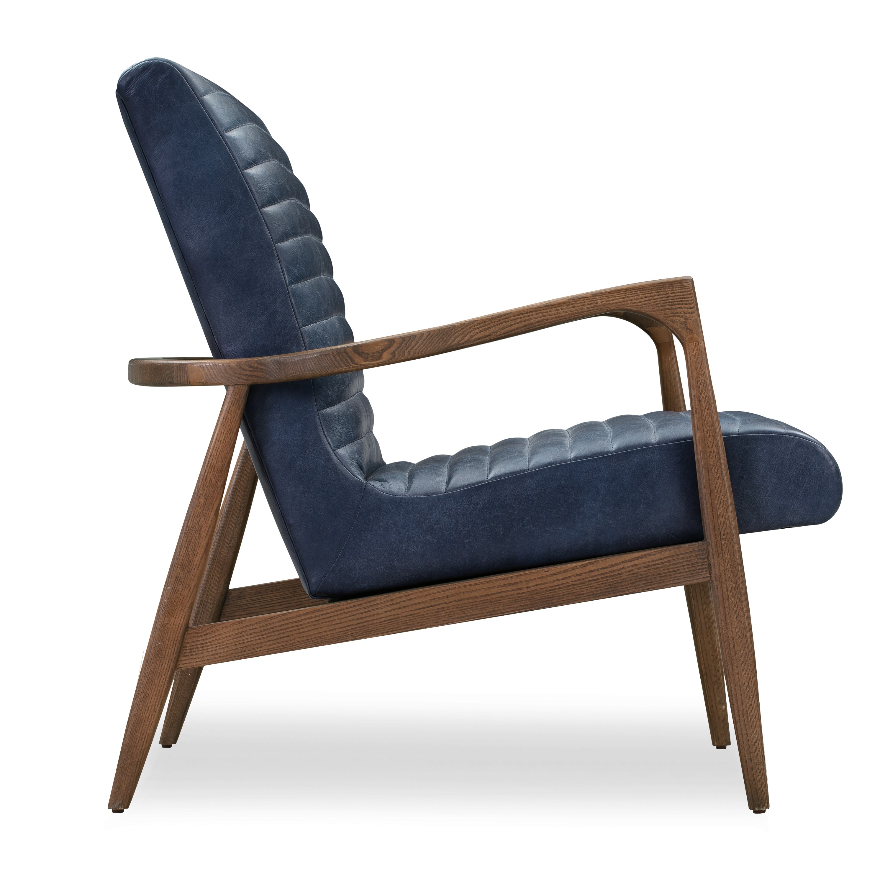Poly and Bark Rowan Lounge Chair Genuine Italian Leather On