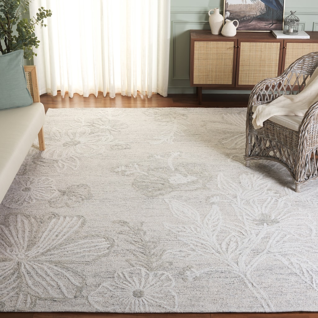 SAFAVIEH Handmade Jardin Rudolfine Floral Wool Rug