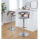 preview thumbnail 46 of 141, Carson Carrington Viby Adjustable Bar Stool with Rounded T Footrest (Set of 2)