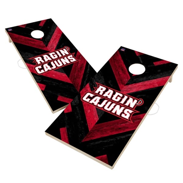 slide 2 of 6, Louisiana Ragin Cajuns Cornhole Board Set 16 Years and Up