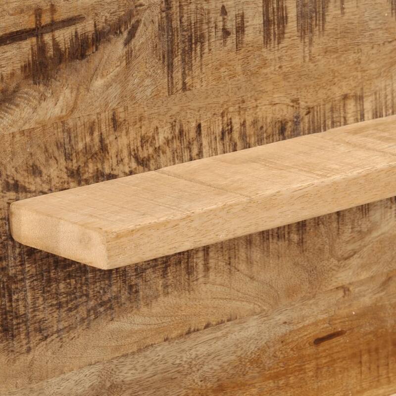 vidaXL Bathroom Mirror Natural mango wood with clear mirror - 3.1 x 31.5 x 21.7 in