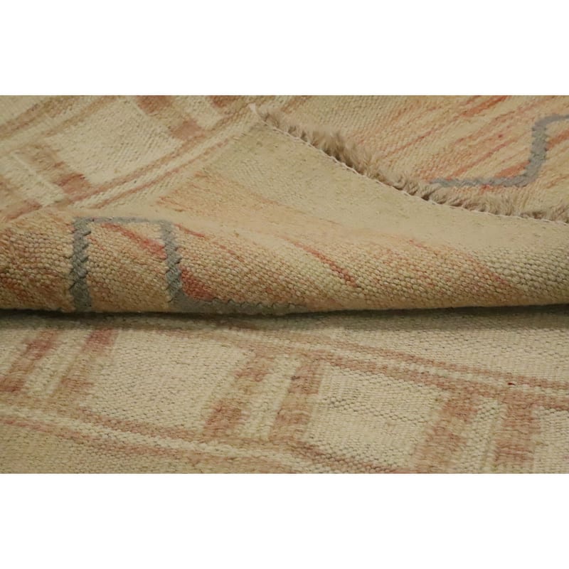 Hand Woven Oriental 100% Wool Carpet Southwestern Tribal Multi-Colored Kilim Area Rug - 4' 10'' X 2' 10''