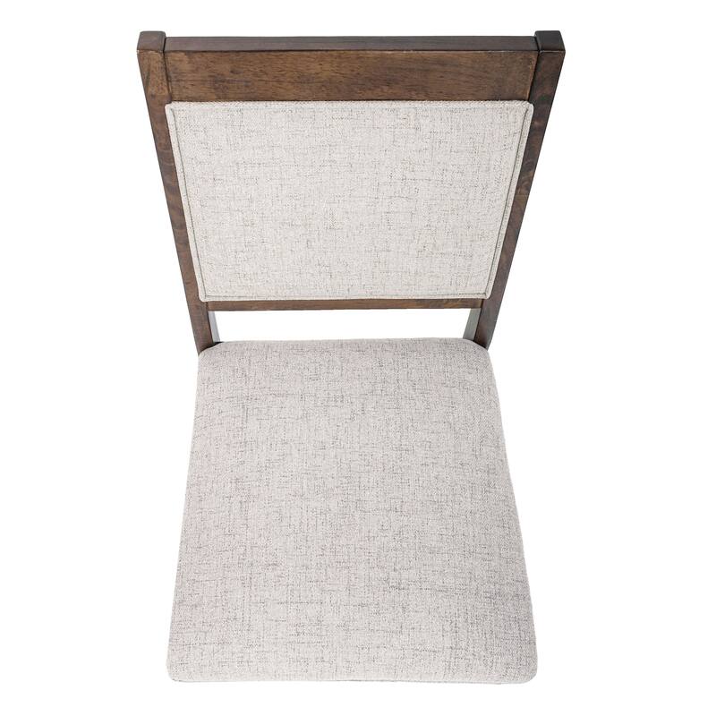 HomePop Open Back Upholstered Wood Frame Dining Chair - Set of 2